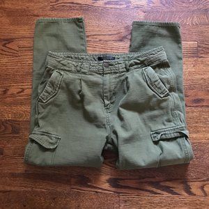 Scotch and Soda green cargo cotton pants medium